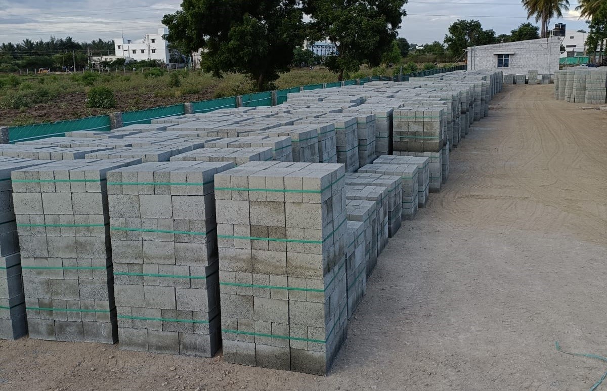 Bulk storage of blocks